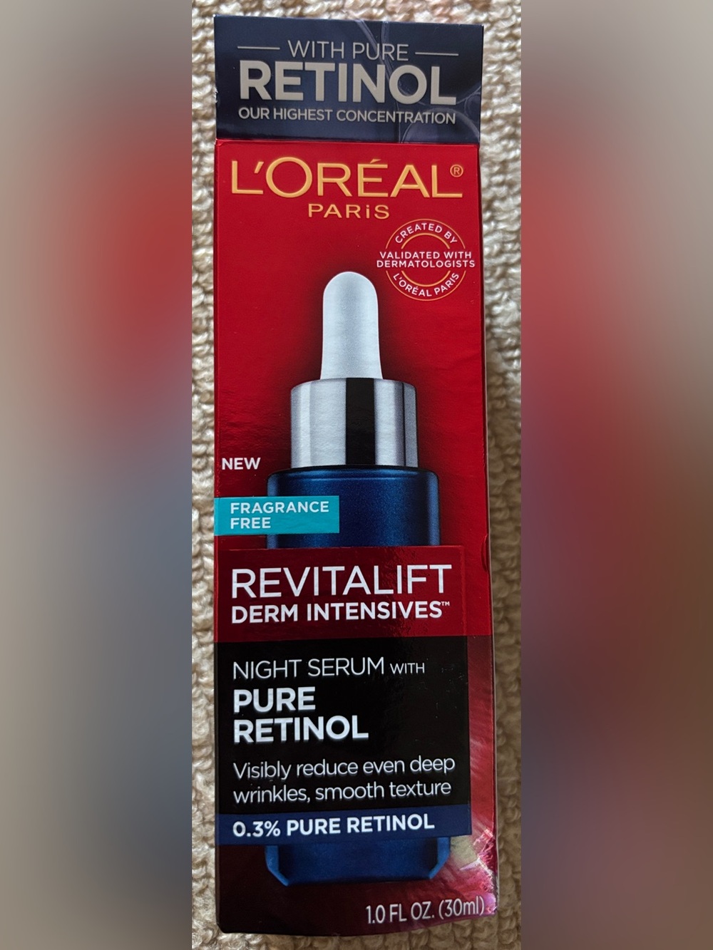 L'Oreal Revitalift Derm Intensives Night Serum – New in Box
